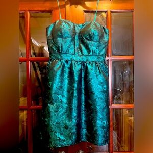 NWOT Aidan Mattox Teal Cocktail Dress